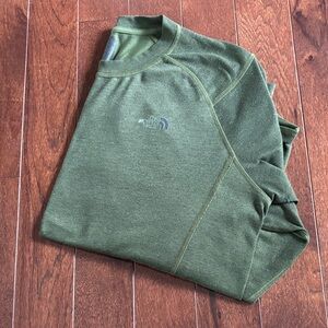 The North Face Olive Long Sleeve Tee Base Layer